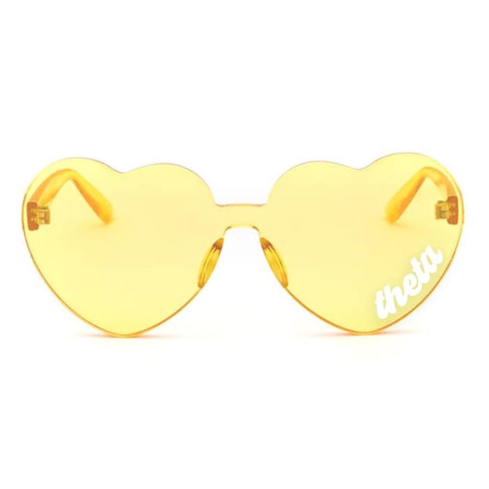 5905 Kappa Alpha Theta Sunglasses — Heart Shaped Sunglasses printed